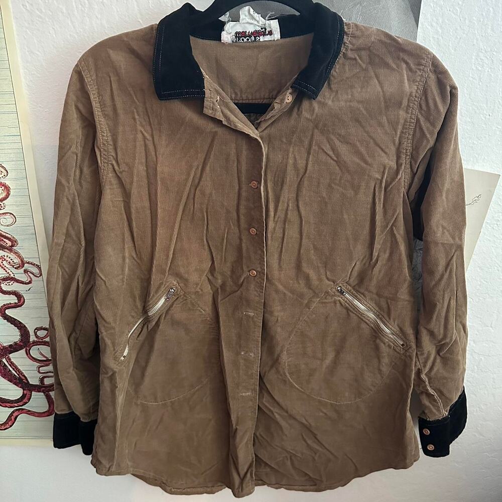 Corduroy button down with super